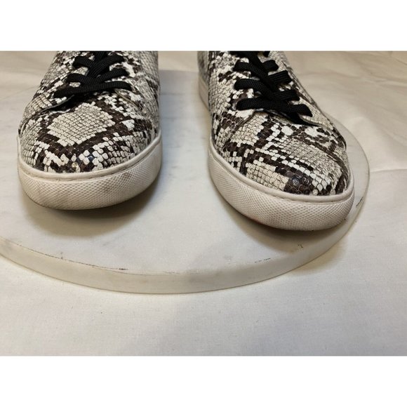 Kenneth Cole Women Sneakers, Off White & Black Snakeskin Print Size 10 - Picture 2 of 5